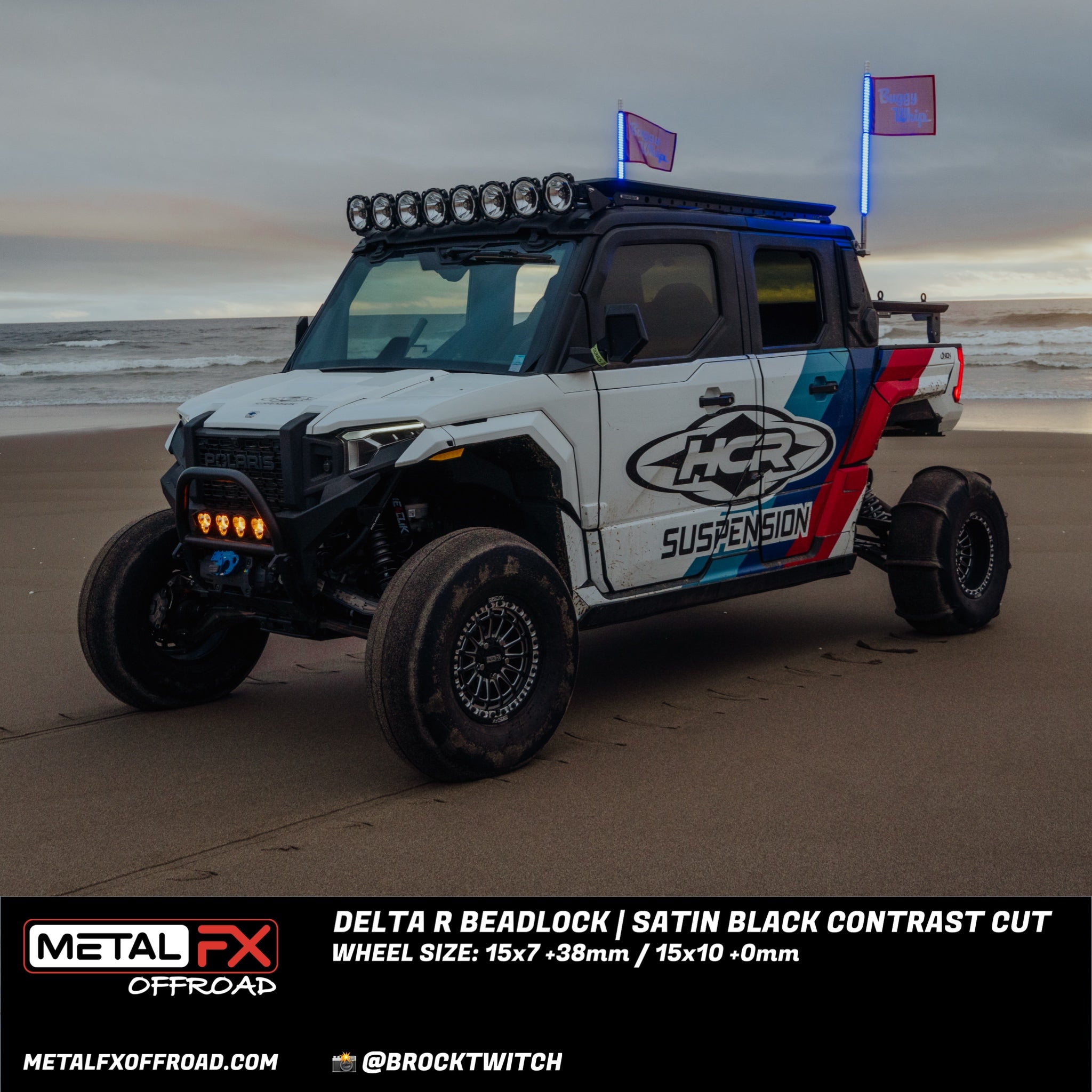 Delta R Beadlock | Satin Black Contrast Cut - J.I. MOTORSPORTS 626