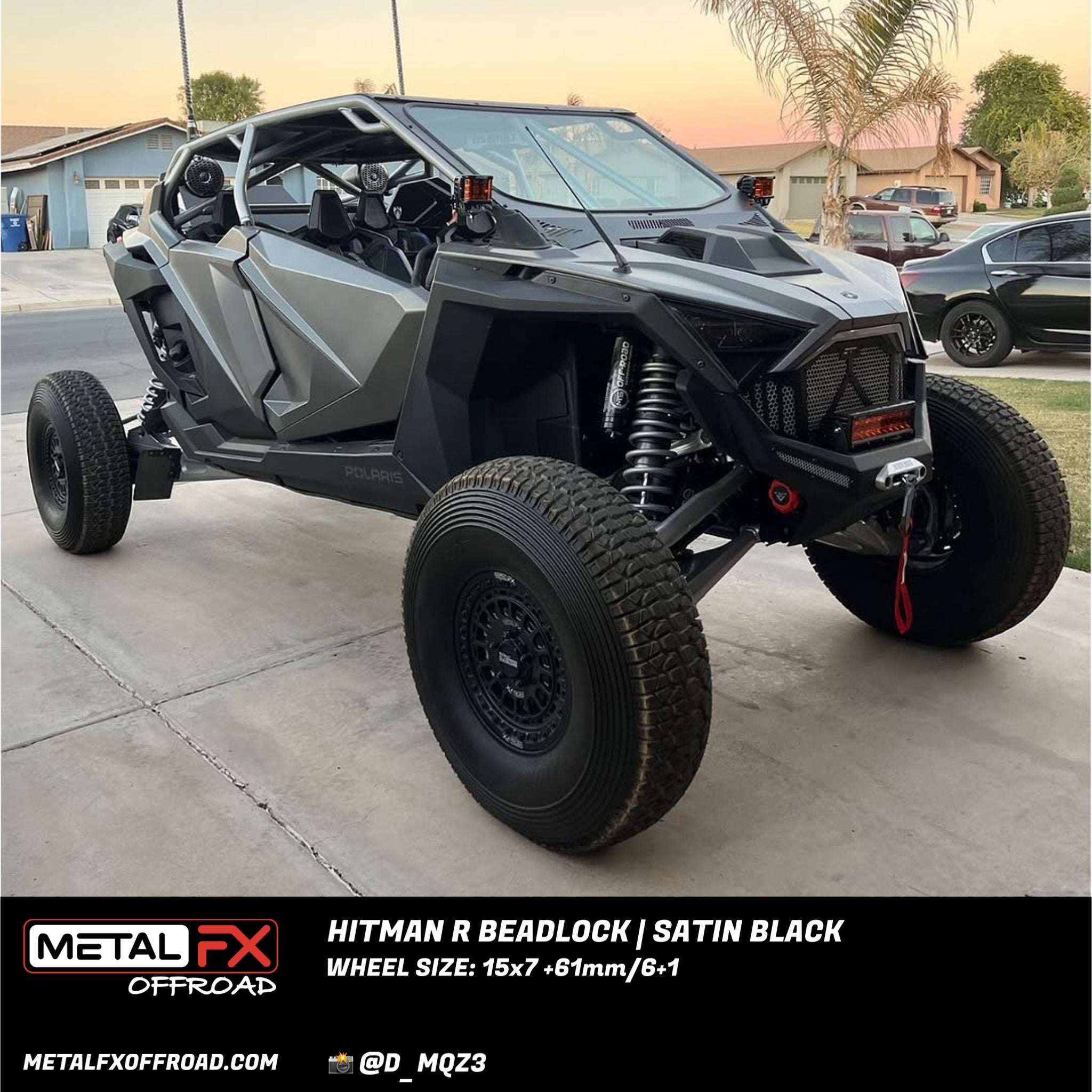 Hitman R Beadlock | Satin Black - J.I. MOTORSPORTS 626