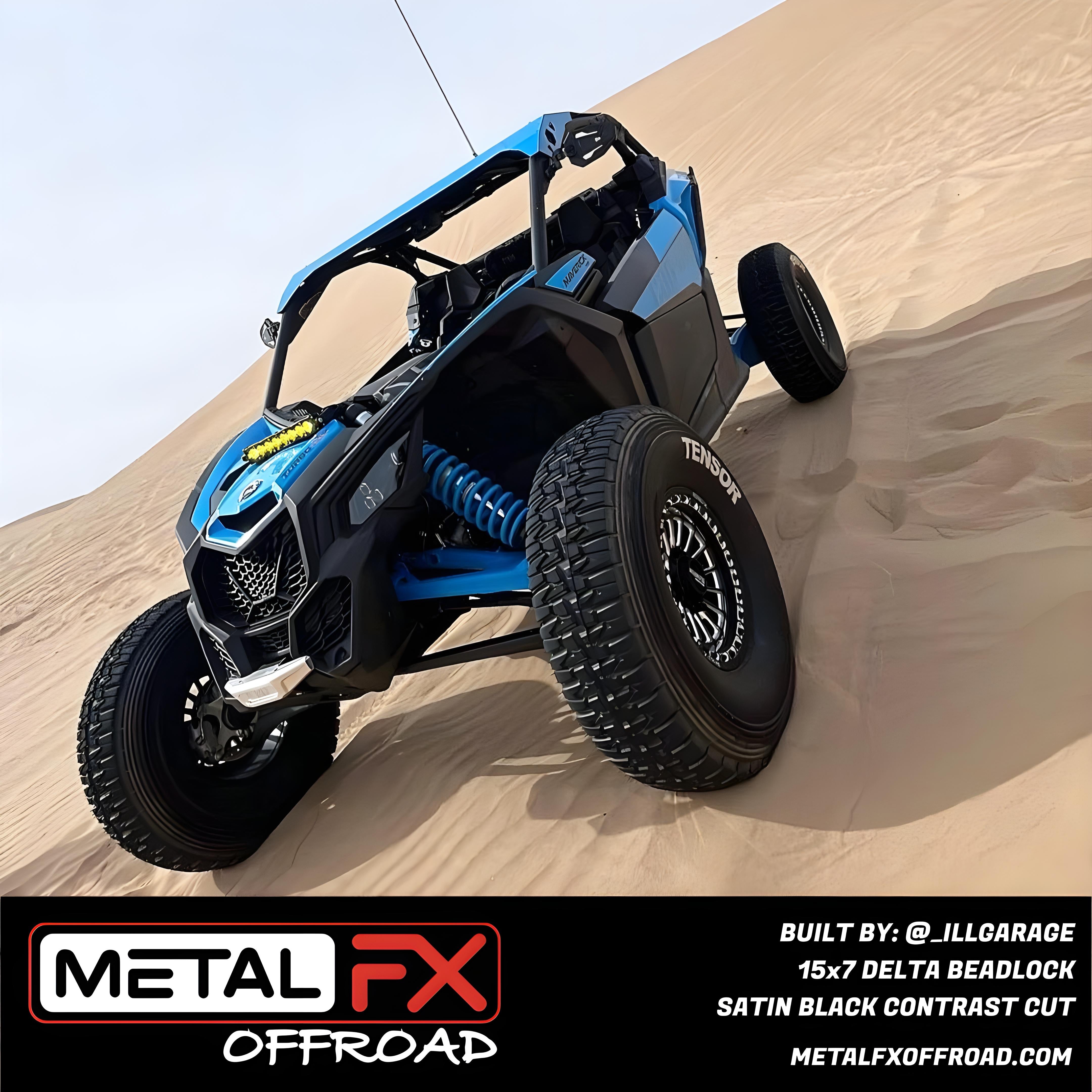Delta Beadlock | Satin Black Contrast Cut - J.I. MOTORSPORTS 626