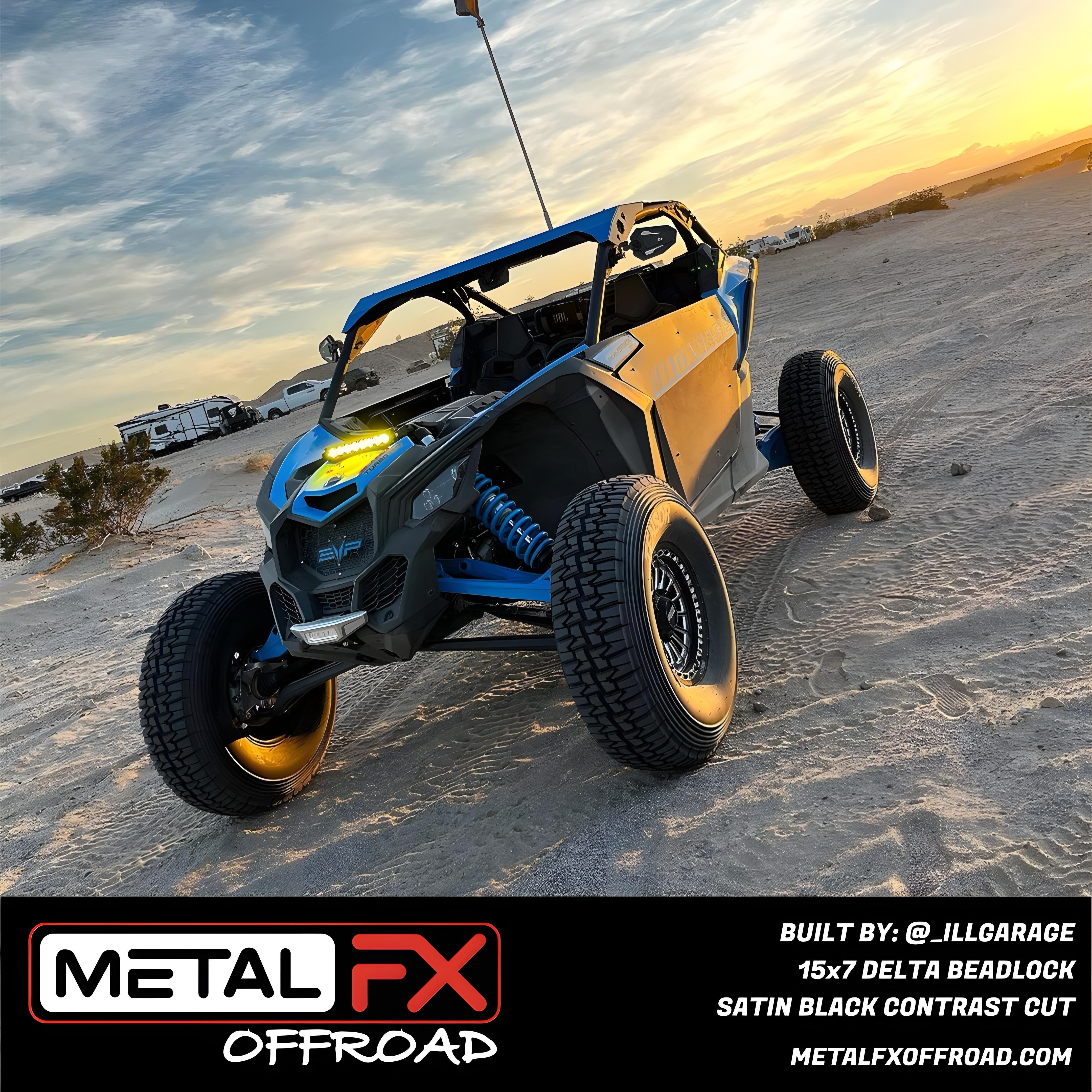 Delta Beadlock | Satin Black Contrast Cut - J.I. MOTORSPORTS 626