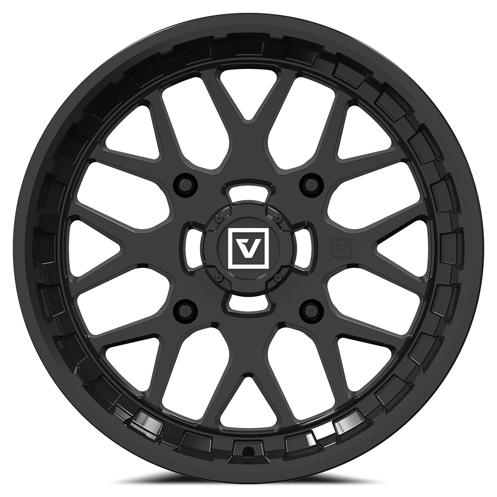 V03 14X7 +25MM 4X156 GLOSS BLACK - J.I. MOTORSPORTS 626