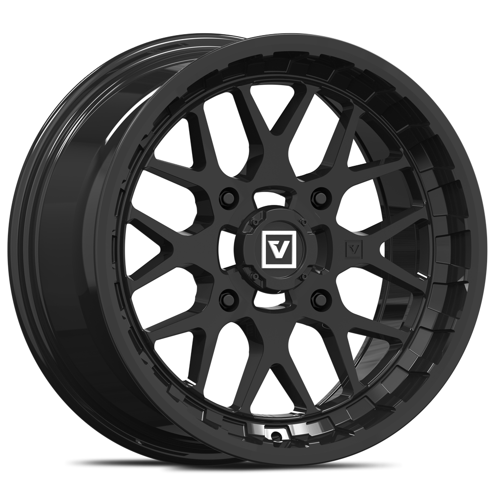 V03 15X7 +25MM 4X156 GLOSS BLACK - J.I. MOTORSPORTS 626