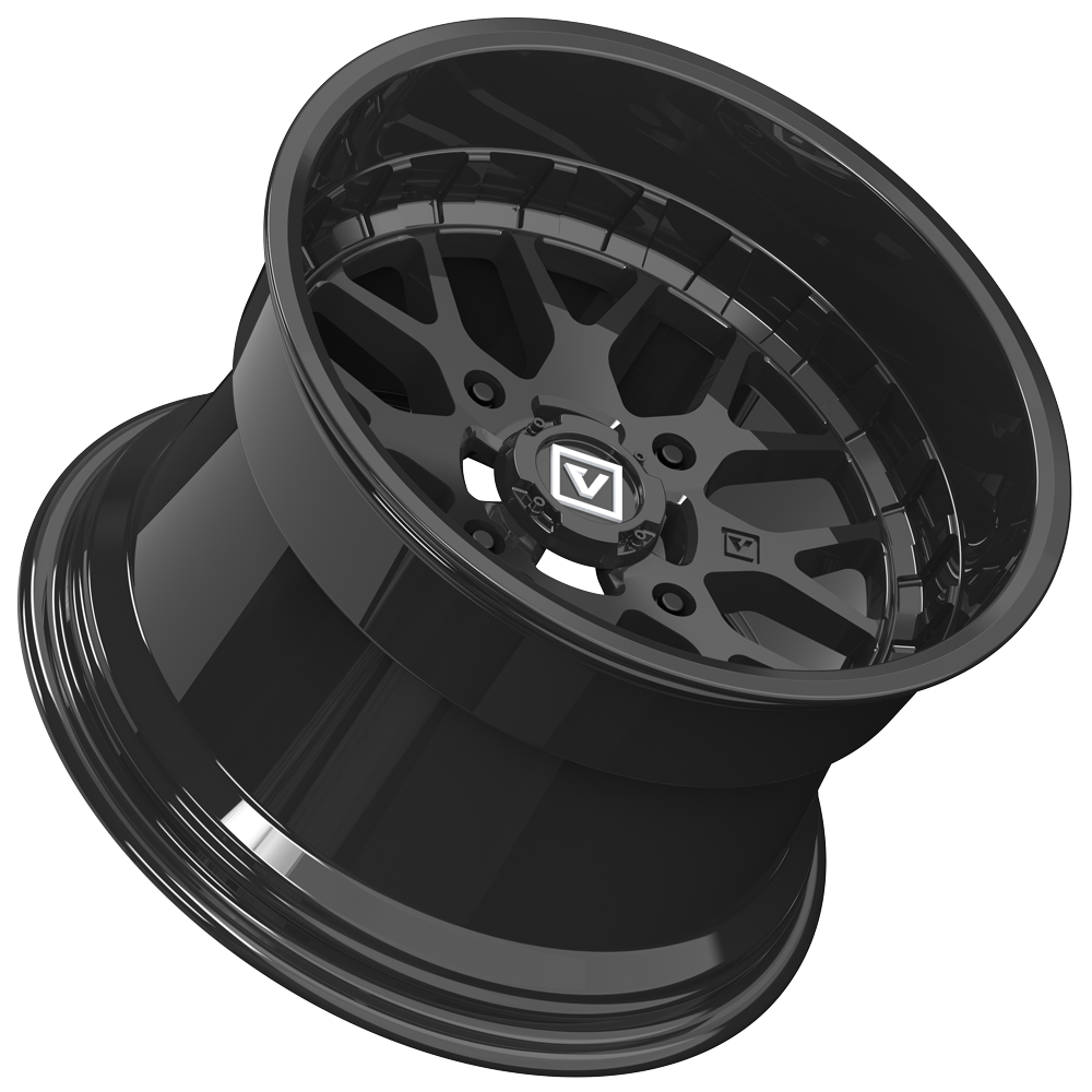 V03 15X10 +00MM 4X137 GLOSS BLACK - J.I. MOTORSPORTS 626