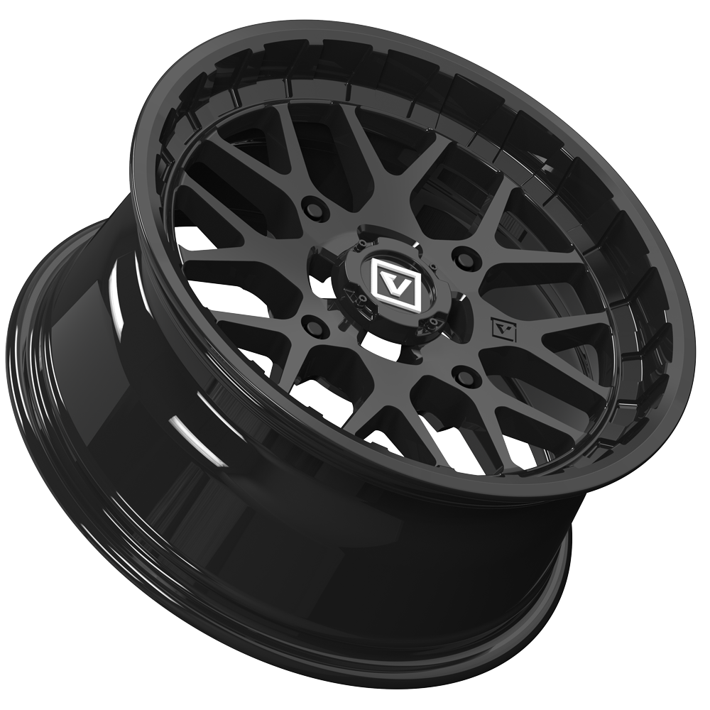 V03 14X7 +25MM 4X110 GLOSS BLACK - J.I. MOTORSPORTS 626