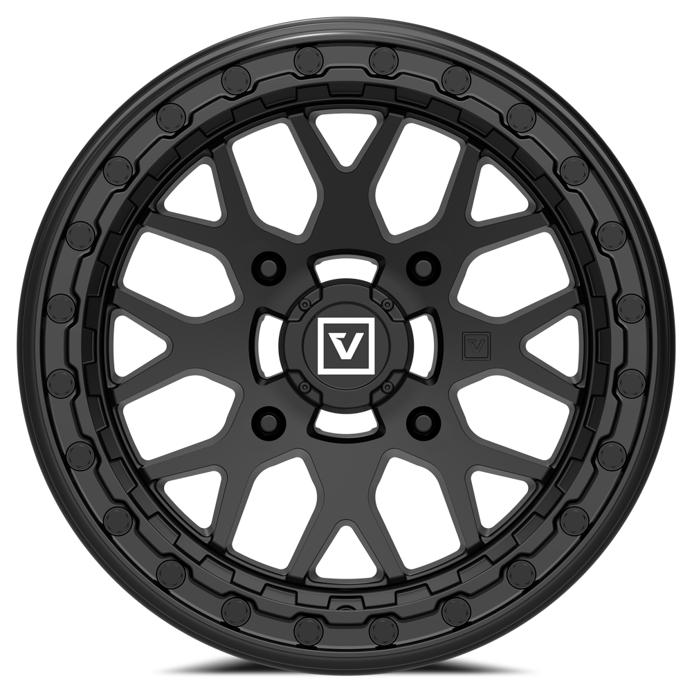 V07 BEADLOCK 15X7 +25MM 4X156 SATIN BLACK - J.I. MOTORSPORTS 626