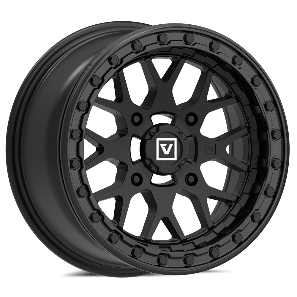 V07 BEADLOCK 15X7 +25MM 4X137 SATIN BLACK - J.I. MOTORSPORTS 626