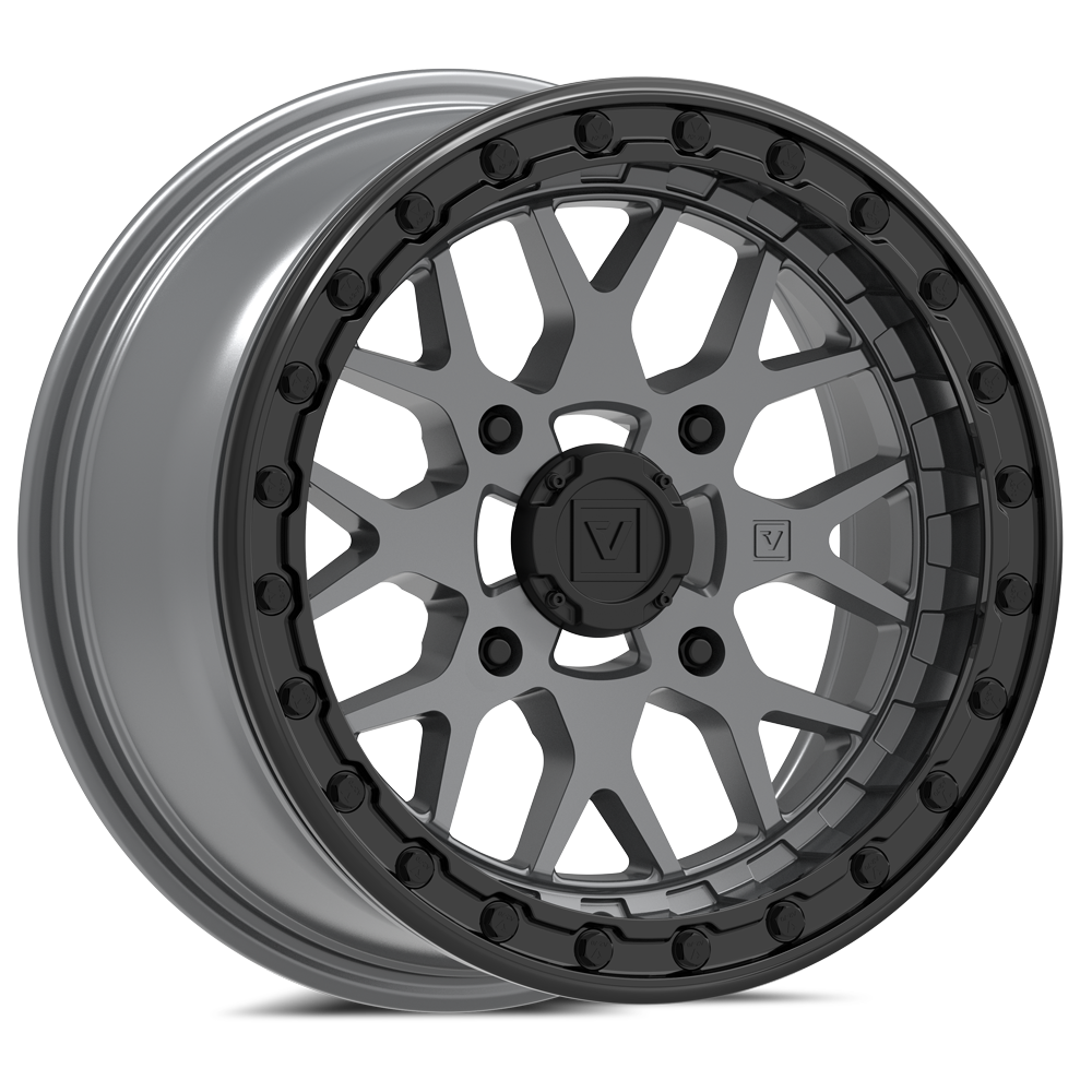 V07 BEADLOCK 15X7 +25MM 4X156 SATIN GRAPHITE - J.I. MOTORSPORTS 626