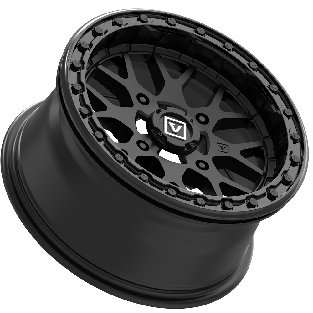 V07 BEADLOCK 15X7 +25MM 4X156 SATIN BLACK - J.I. MOTORSPORTS 626