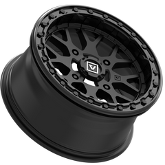 V07 BEADLOCK 15X7 +25MM 4X137 SATIN BLACK - J.I. MOTORSPORTS 626