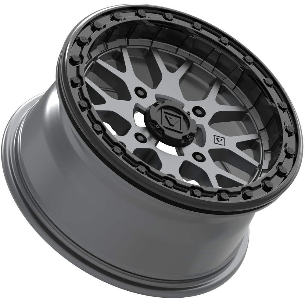 V07 BEADLOCK 15X7 +25MM 4X137 SATIN GRAPHITE - J.I. MOTORSPORTS 626