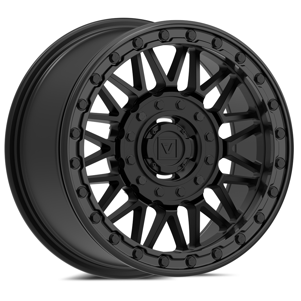 V08 BEADLOCK 15X7 +30MM 4X137/4X156 SATIN BLACK - J.I. MOTORSPORTS 626
