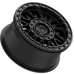 V08 BEADLOCK 15X7 +30MM 4X137/4X156 SATIN BLACK - J.I. MOTORSPORTS 626
