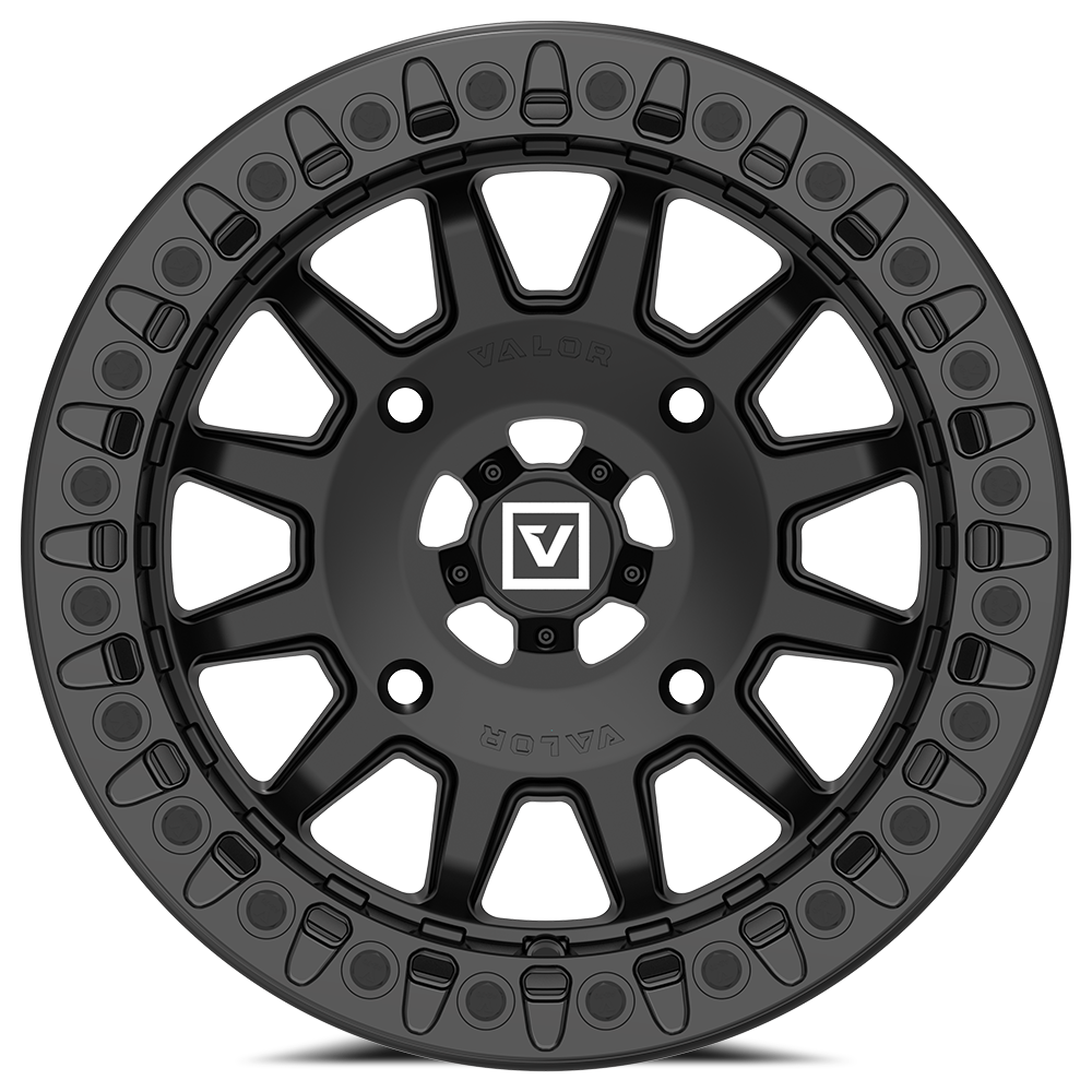 V09 BEADLOCK 15X10 +0 4X137 SATIN BLACK - J.I. MOTORSPORTS 626