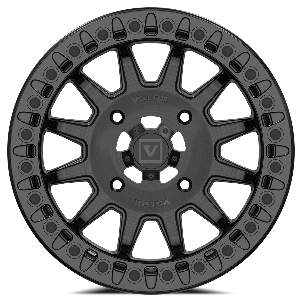 V09 BEADLOCK 15X7 +40 4X156 BRUSHED CHARCOAL - J.I. MOTORSPORTS 626