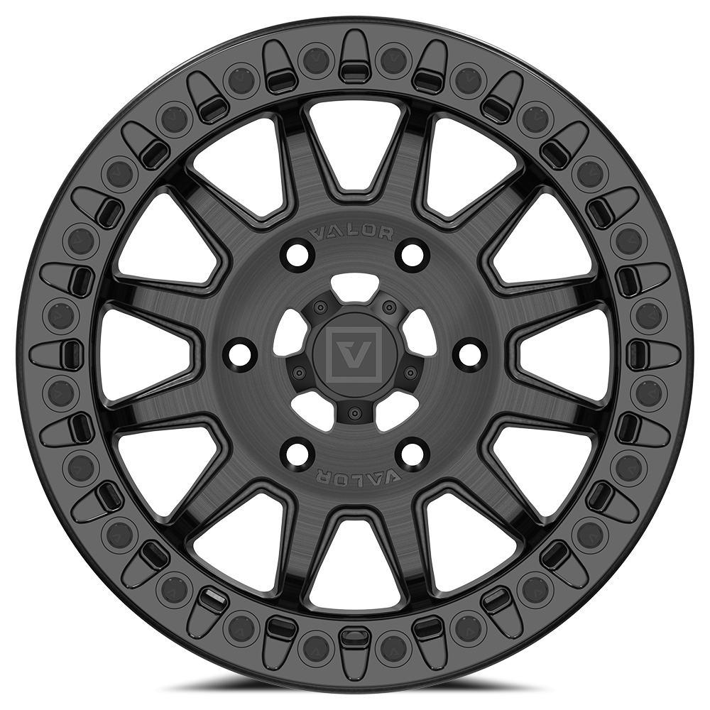 V09 BEADLOCK 15X7 +40 6X139.7 BRUSHED CHARCOAL - J.I. MOTORSPORTS 626