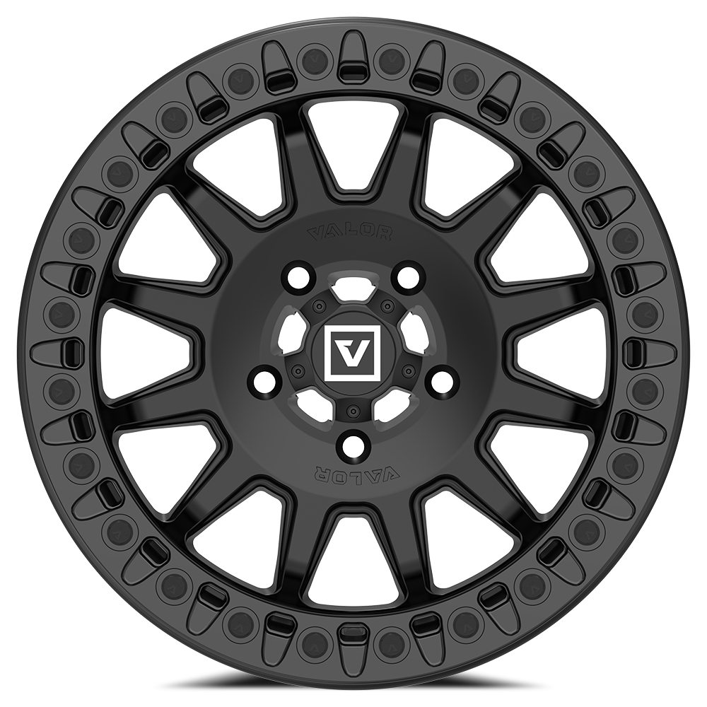 V09 BEADLOCK 15X7 +40 5X114.3 SATIN BLACK - J.I. MOTORSPORTS 626