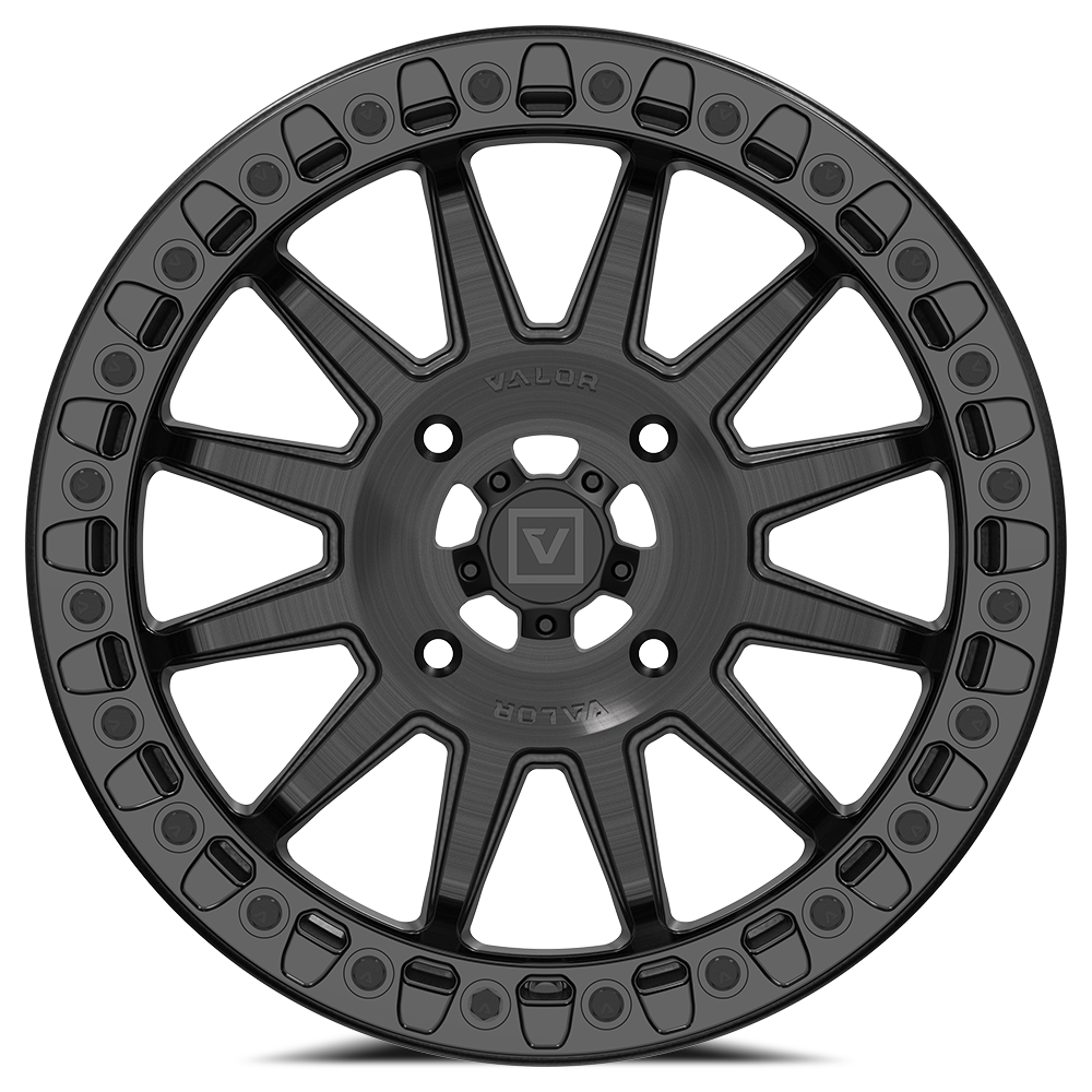 V09 BEADLOCK 17X8 +40 4X137 BRUSHED CHARCOAL - J.I. MOTORSPORTS 626