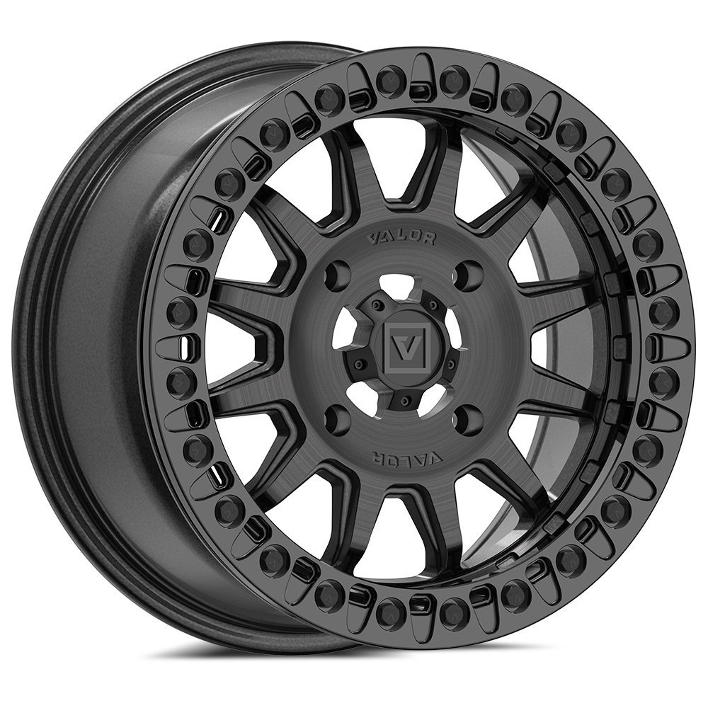 V09 BEADLOCK 15X7 +40 4X137 BRUSHED CHARCOAL - J.I. MOTORSPORTS 626