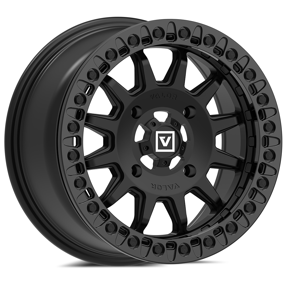 V09 BEADLOCK 15X7 +40 4X156 SATIN BLACK - J.I. MOTORSPORTS 626