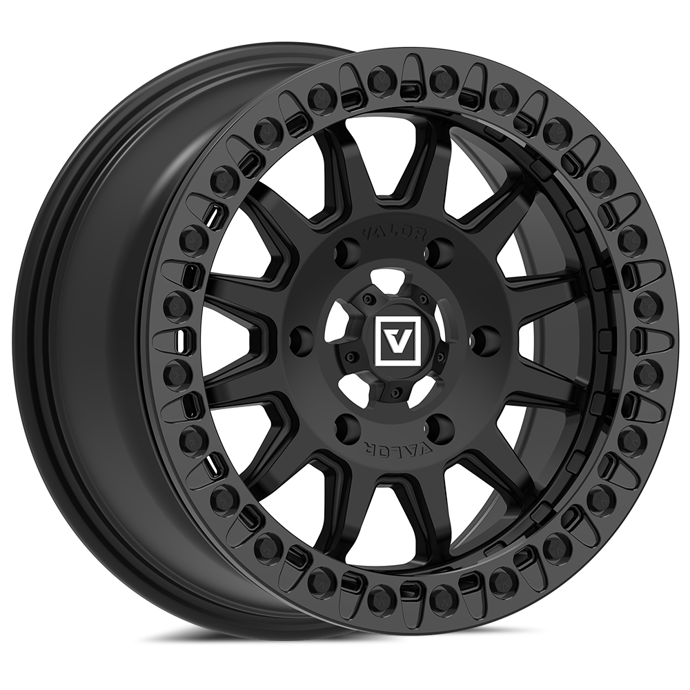 V09 BEADLOCK 15X7 +40 6X139.7 SATIN BLACK - J.I. MOTORSPORTS 626