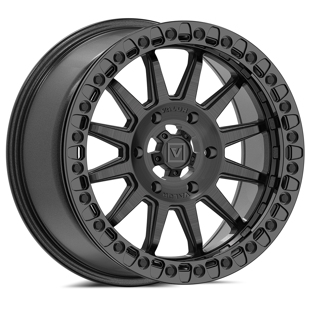 V09 BEADLOCK 17X8 +40 6X139.7 BRUSHED CHARCOAL - J.I. MOTORSPORTS 626