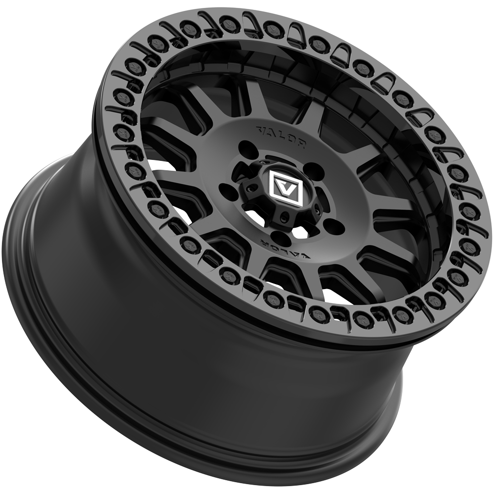 V09 BEADLOCK 15X7 +40 4X156 SATIN BLACK - J.I. MOTORSPORTS 626