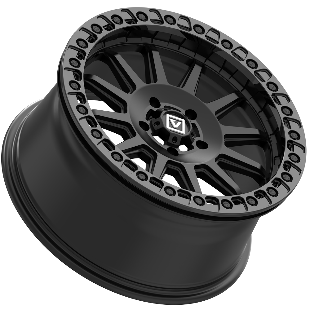 V09 BEADLOCK 17X8 +40 4X156 SATIN BLACK - J.I. MOTORSPORTS 626