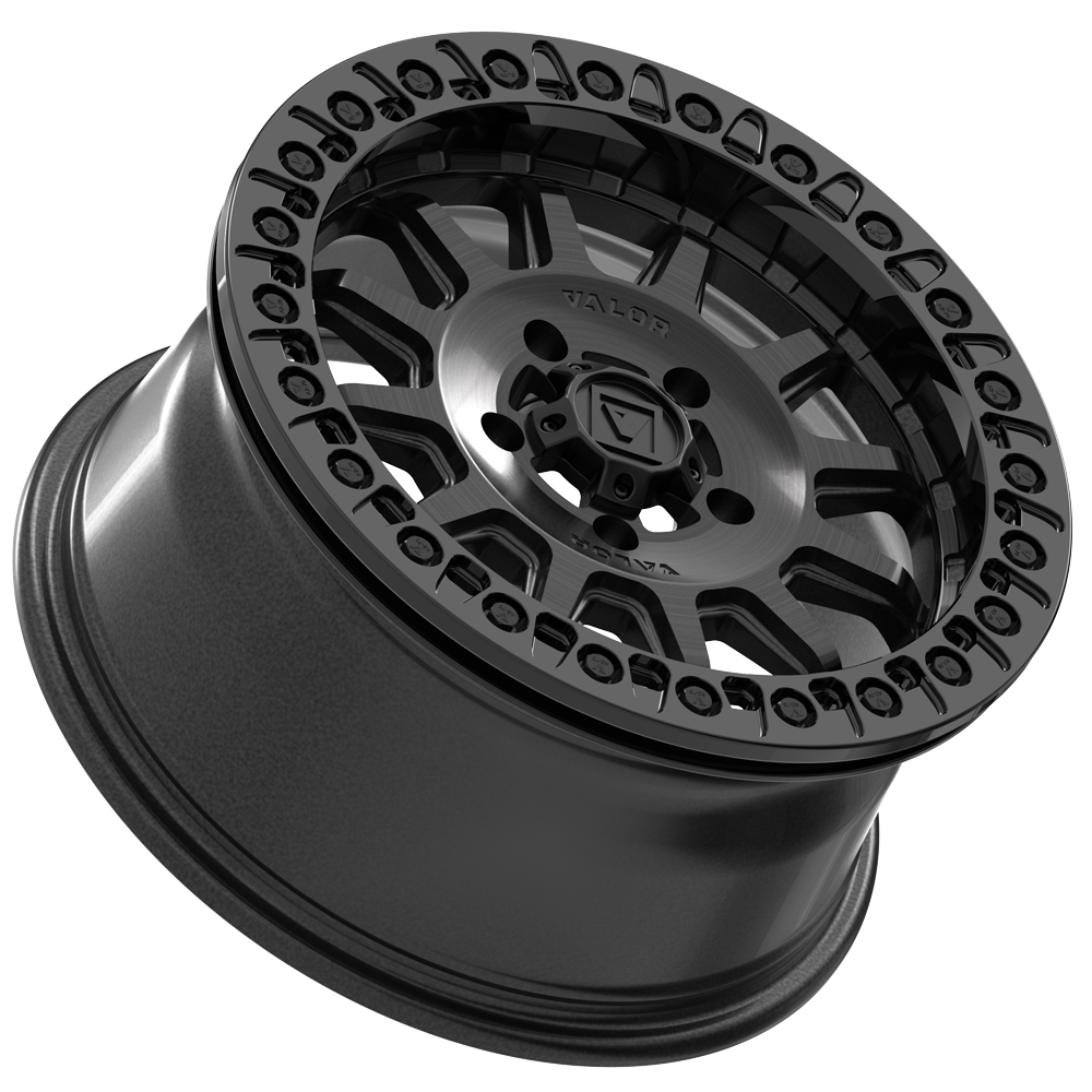 V09 BEADLOCK 15X7 +40 6X139.7 BRUSHED CHARCOAL - J.I. MOTORSPORTS 626