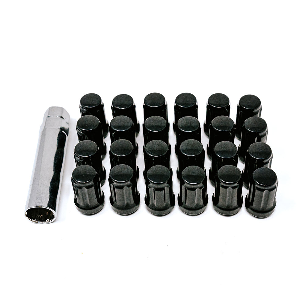 12X1.50 SPLINE 6 LUG KIT 1.38" BLACK - J.I. MOTORSPORTS 626