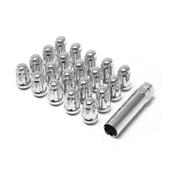12X1.50 SPLINE 5 LUG KIT 1.38" CHROME - J.I. MOTORSPORTS 626