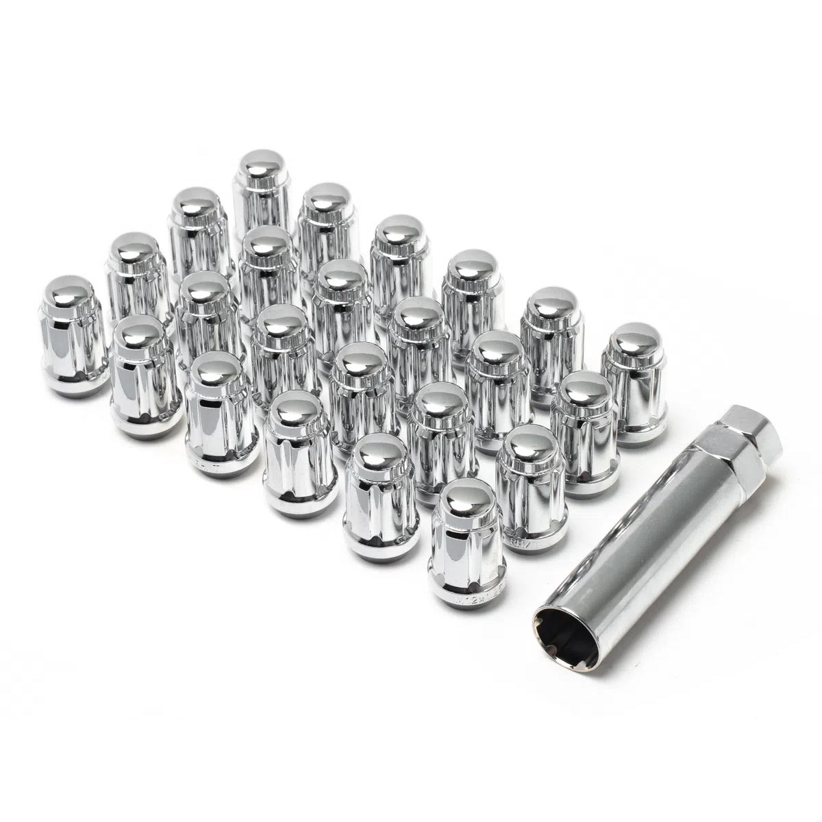 12X1.50 SPLINE 6 LUG KIT 1.38" CHROME - J.I. MOTORSPORTS 626