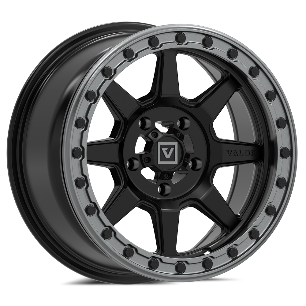 V13 BEADLOCK 15X7 +10MM 5X114.3 SATIN BLACK - J.I. MOTORSPORTS 626