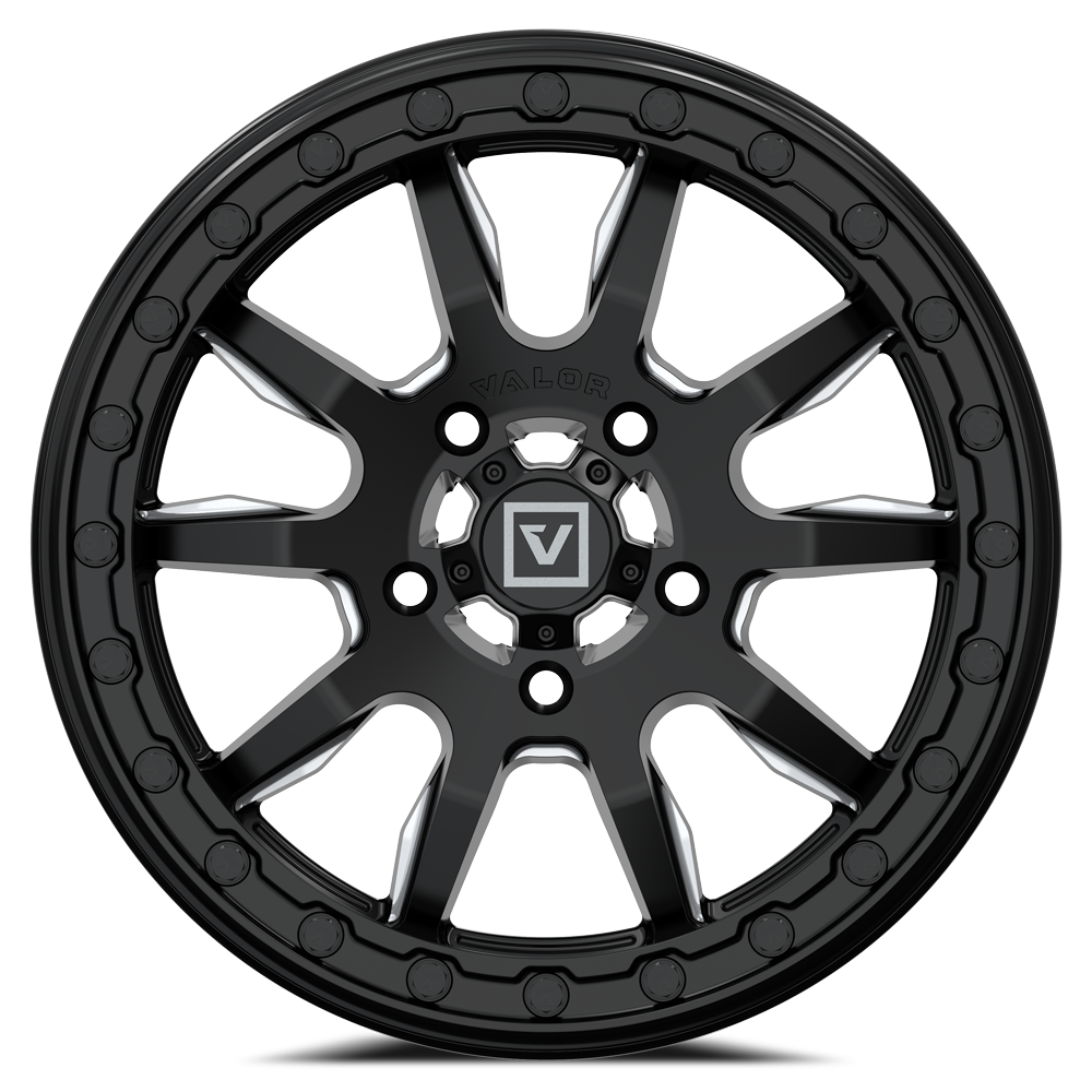V15 BEADLOCK 15X7 +45MM 5X114.3 SATIN BLACK MILLED - J.I. MOTORSPORTS 626