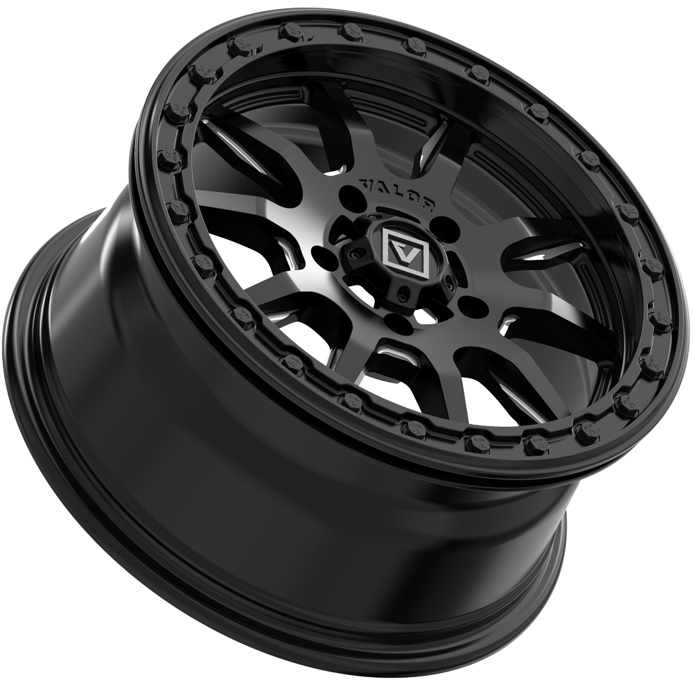 V15 BEADLOCK 15X7 +45MM 5X114.3 SATIN BLACK MILLED - J.I. MOTORSPORTS 626