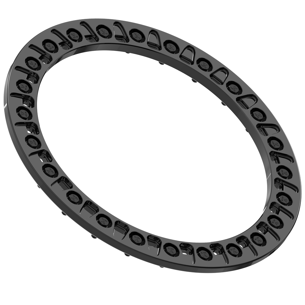 17" VBR30 BEADLOCK RING - GLOSS BLACK - J.I. MOTORSPORTS 626