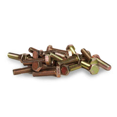M8X25MM BOLTS 24 PIECES - YELLOW ZINC - J.I. MOTORSPORTS 626