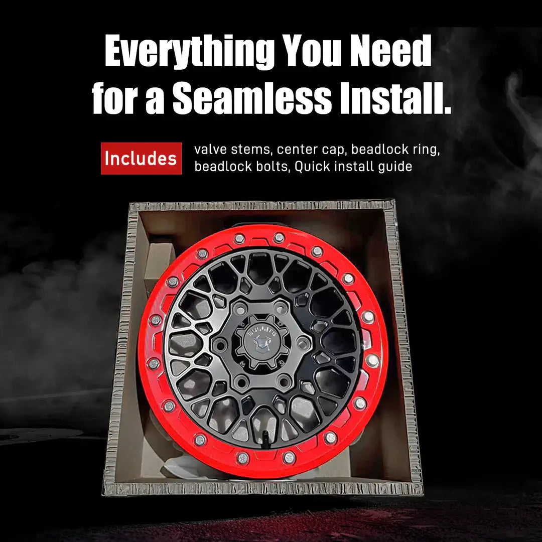 BT PRO-07 Archer performance wheels for challenging terrains with seamless install accessories included.