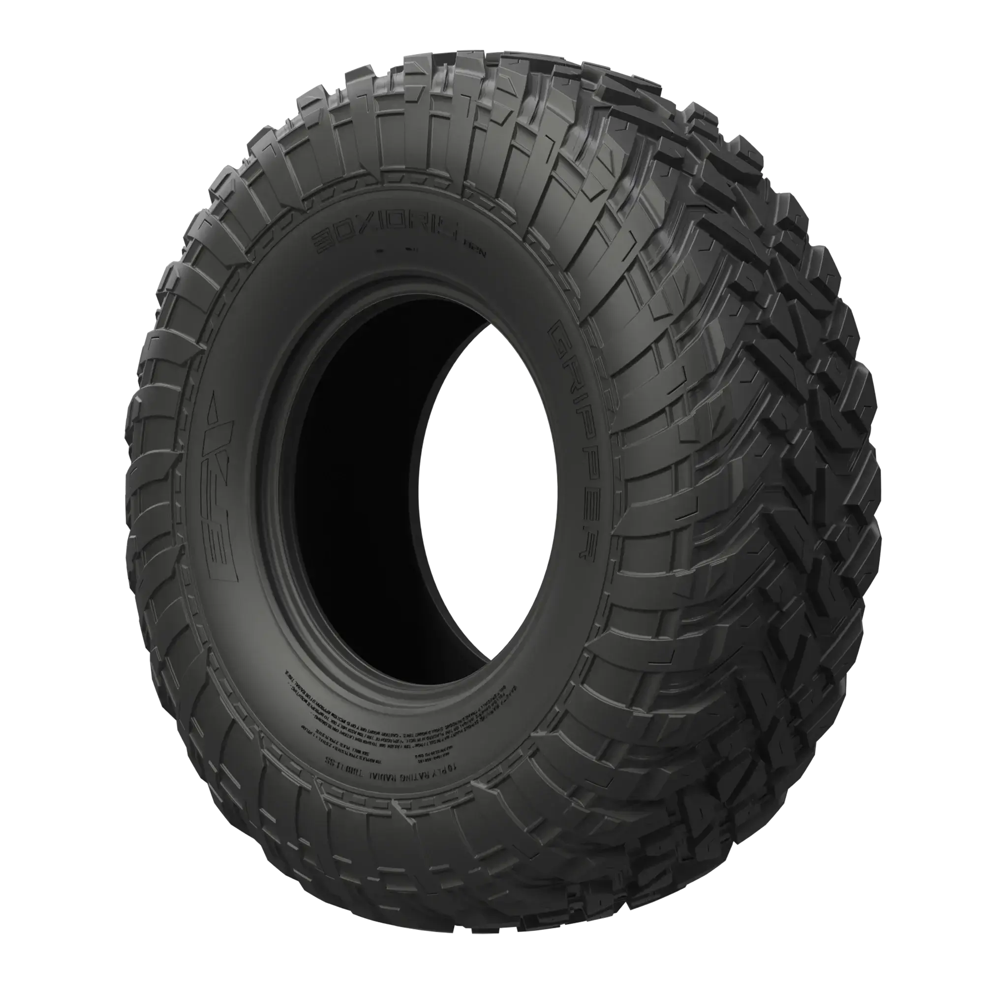 EFX Gripper UTV tire with channeled tread design for superior off-road performance on UTV wheels and tires.