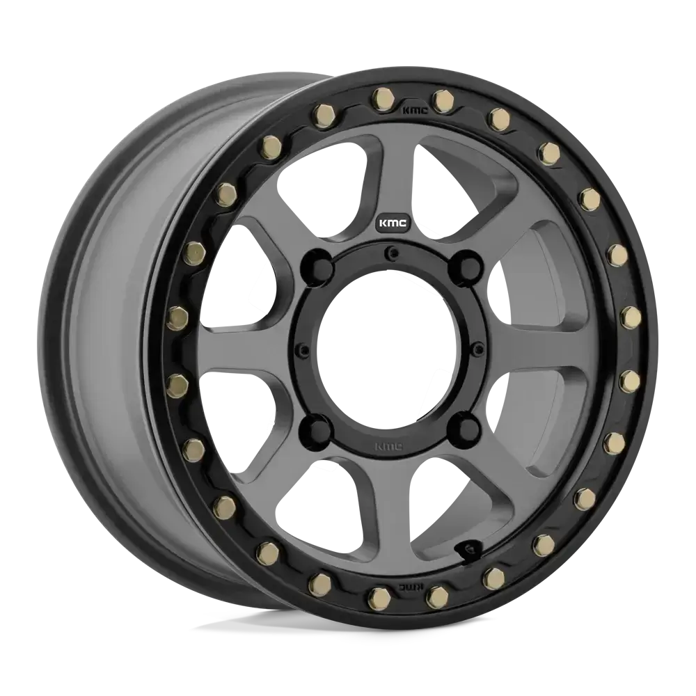 KMC Addict 2 Beadlock wheel with true beadlock design and eight-spoke styling for UTV wheels and tires.