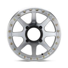 KMC Addict 2 Beadlock UTV wheel with eight-spoke design and zinc plated beadring hardware.