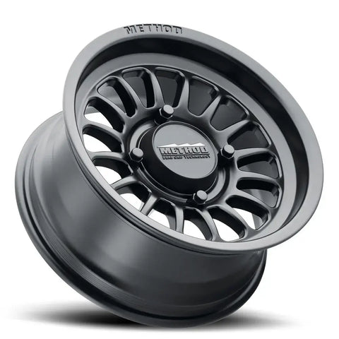 411 UTV Bead Grip Matte Black UTV Wheel with 16 spoke design and METHOD logo